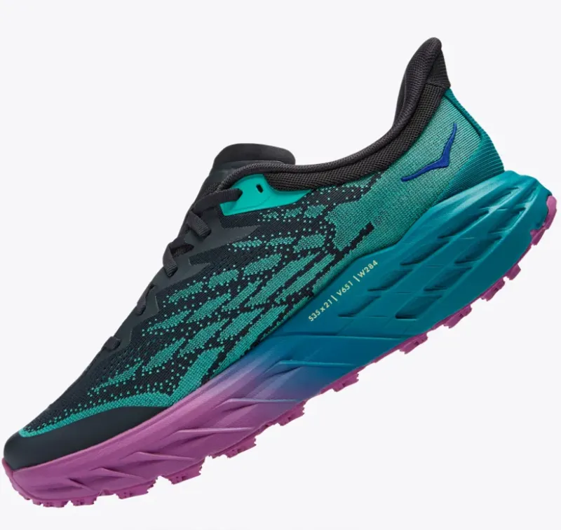 Hoka One One Men's Speedgoat 5 Running Shoes Blue Graphite/Kayaking-4